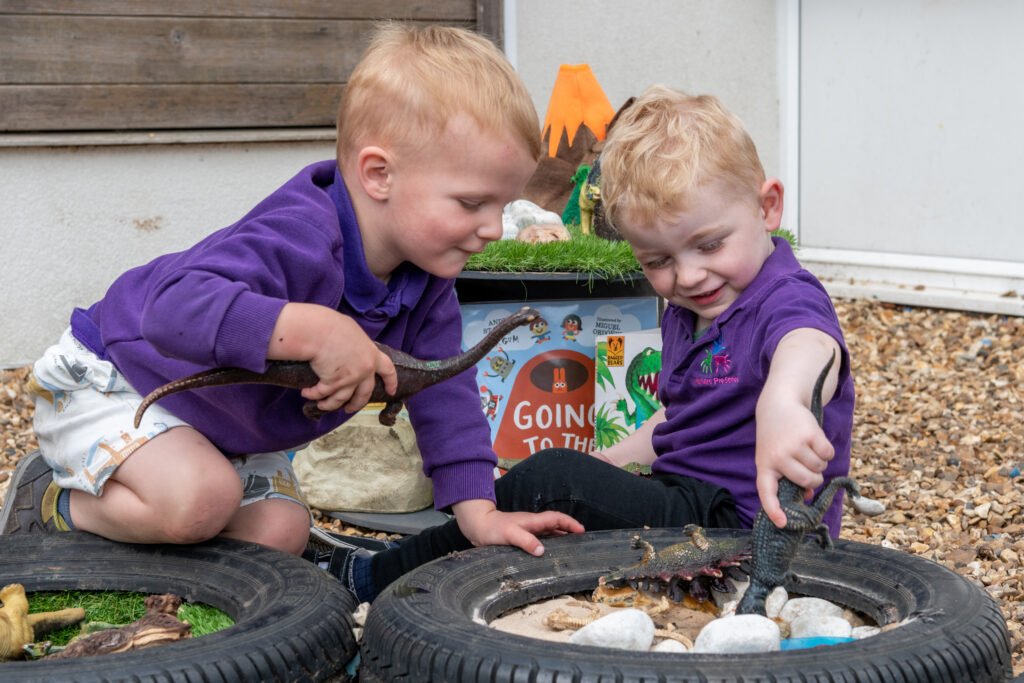 Wickham Pre-School children learning and playing